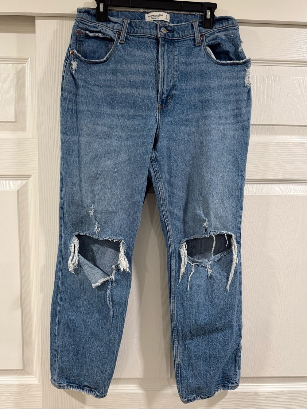 Abercrombie & Fitch Curve Love “The 90s Straight Ultra High Rise” Jeans, Short